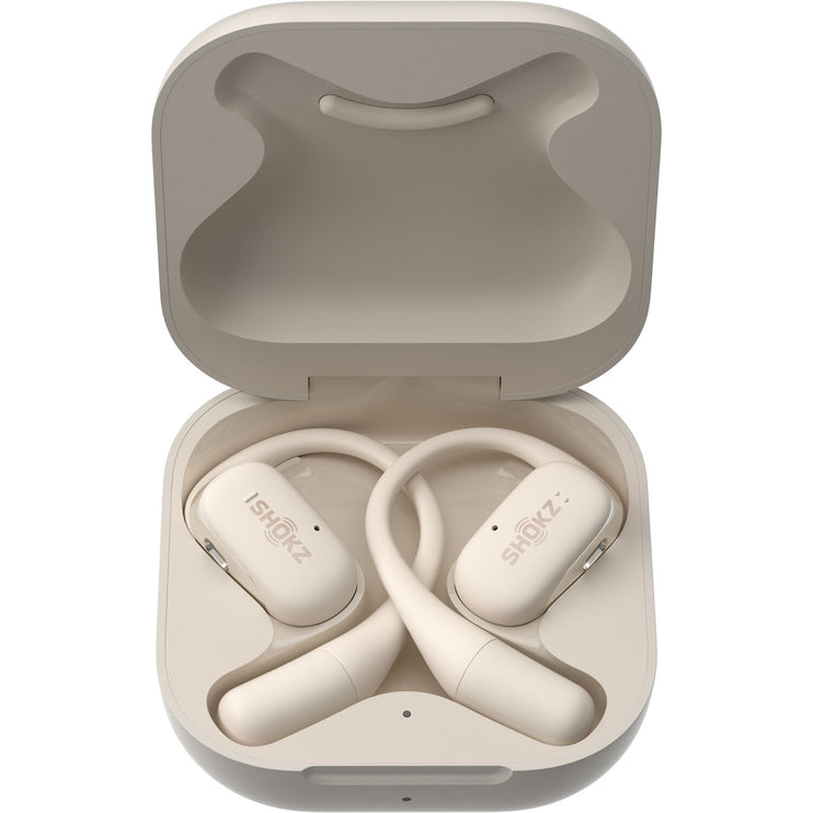 Shokz OpenFit – Open-Ear Wireless Earbuds (Beige)