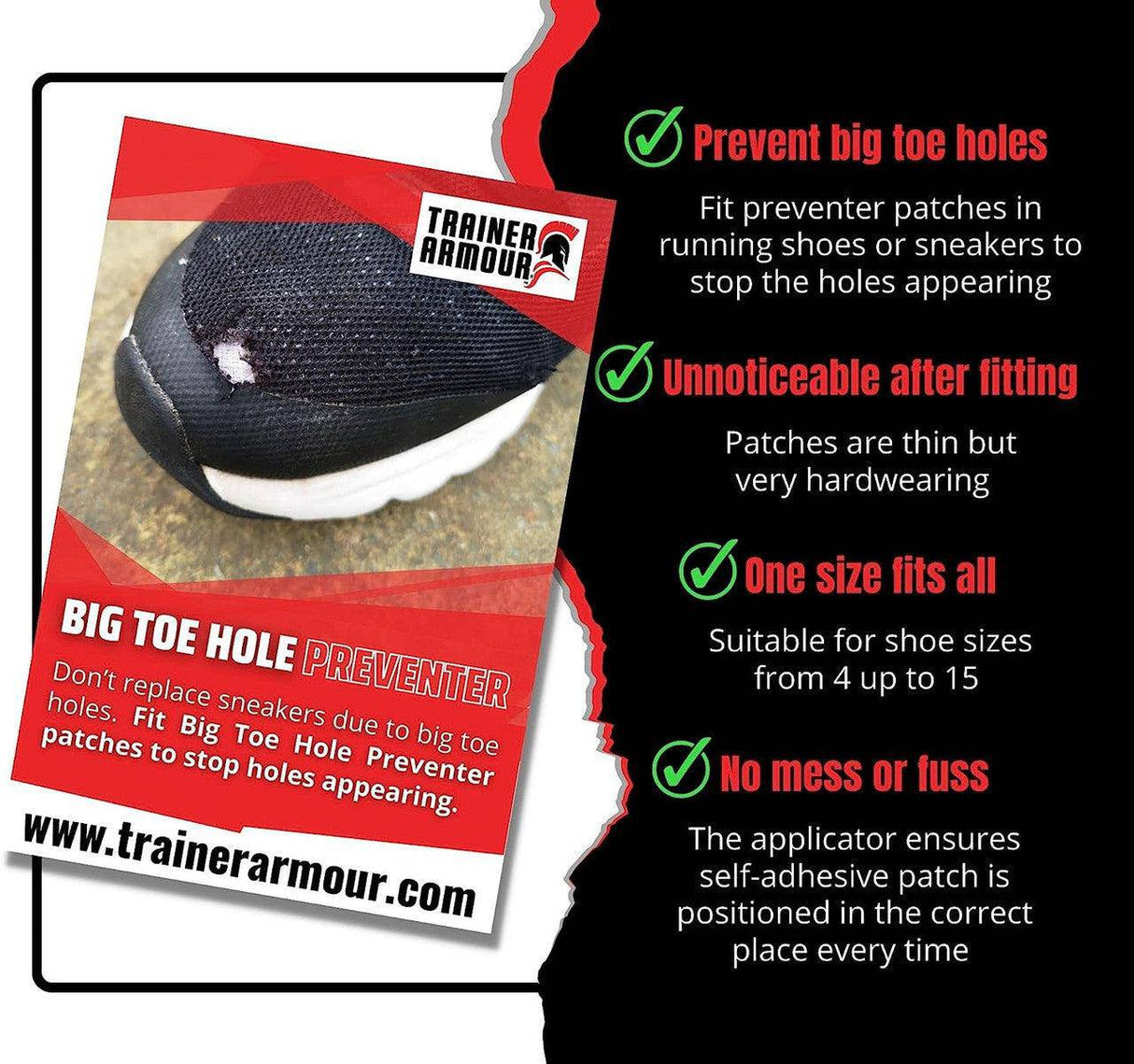 Big Toe Hole Preventer Pack - Fitness New Zealand