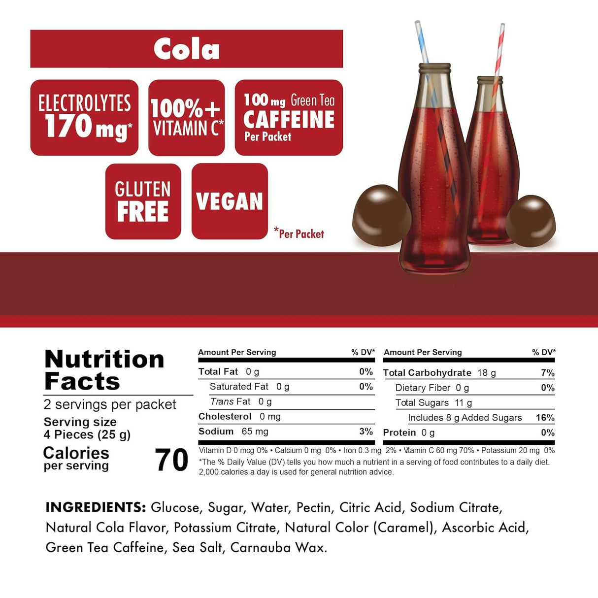 Bonk Breaker Cola Energy Chews - 50g - Fitness New Zealand