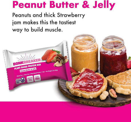 Bonk Breaker Peanut Butter & Jelly High Protein Bar - Fitness New Zealand