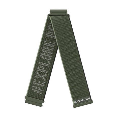 COROS 22mm Nylon Band – Green - Fitness New Zealand