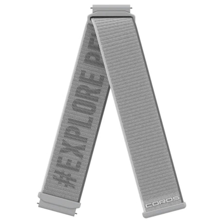 COROS 22mm Nylon Band – Grey - Fitness New Zealand