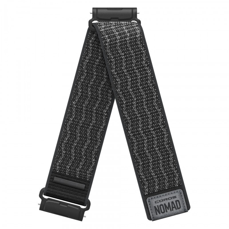 COROS NOMAD 24mm Nylon Watch Band Black - Long - Fitness New Zealand