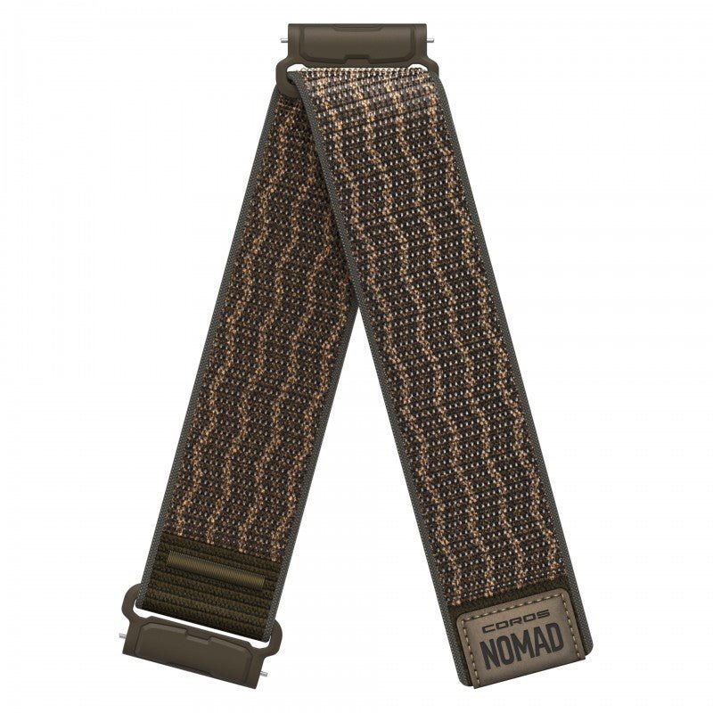 COROS NOMAD 24mm Nylon Watch Band Brown - Long - Fitness New Zealand