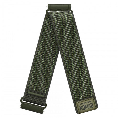 COROS NOMAD 24mm Nylon Watch Band Green - Long - Fitness New Zealand