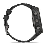 fenix 8 – 51 mm, AMOLED Sapphire, Carbon Grey DLC with Black/Pebble Grey Silicone Band - Fitness New Zealand