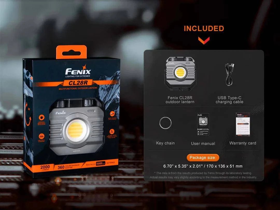 Fenix CL28R Rechargeable Lantern with Colour Adjust - Fitness New Zealand