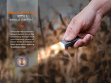 Fenix E03R V2.0 Keychain Flashlight - Rose Red - Fitness New Zealand