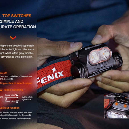 Fenix HM65R-T V2 - Nebula Rechargeable Headlamp