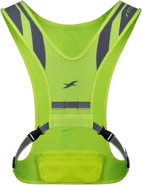 Fitletic GLO Reflective Safety Vest – Neon - Fitness New Zealand