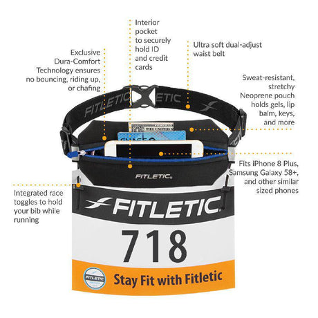 Fitletic Neo Racing Belt – Black - Fitness New Zealand