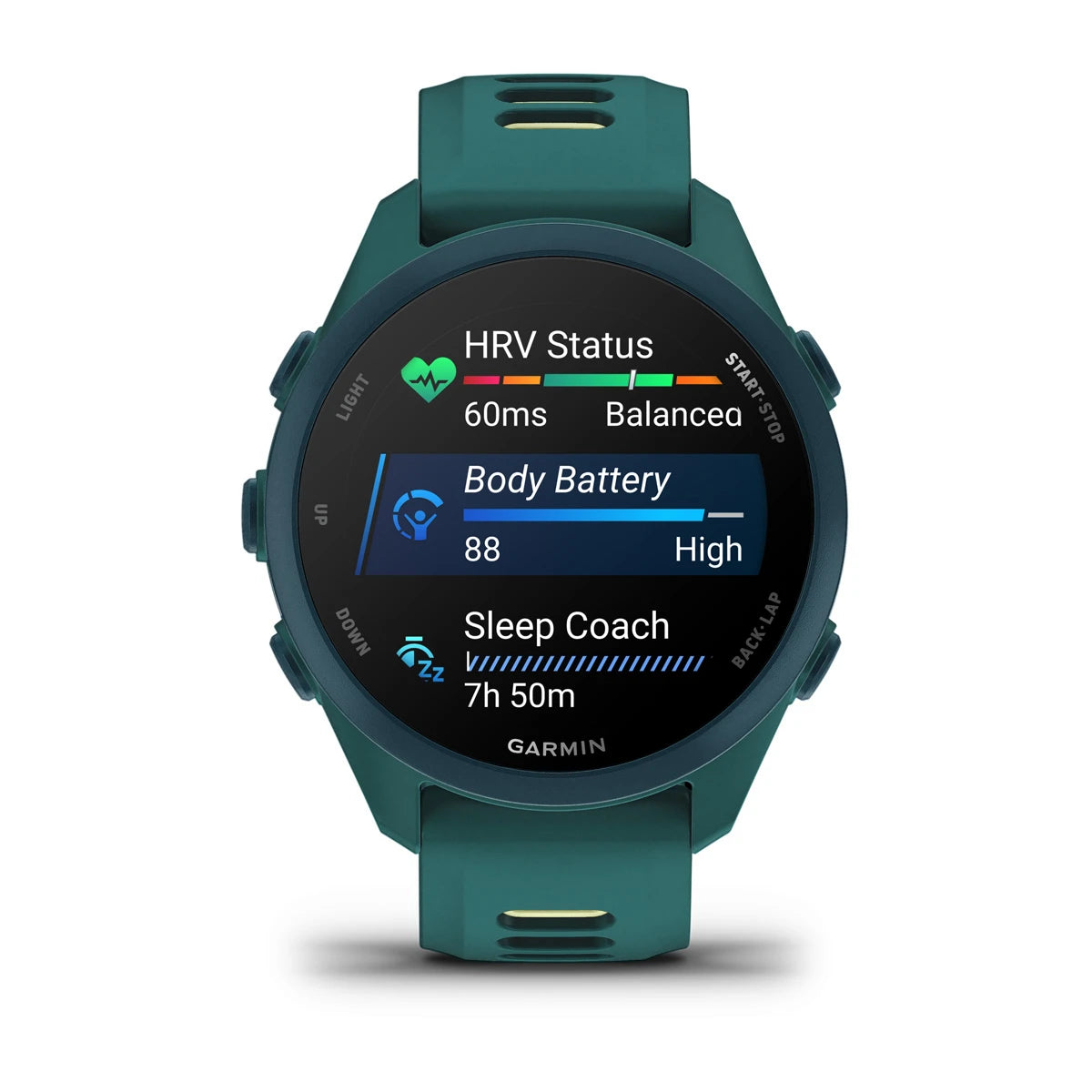 Garmin Forerunner 170 Music - Teal Green with Teal Green/Citron Band