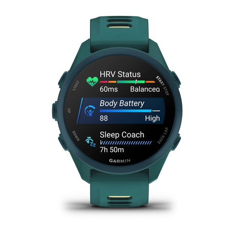 Garmin Forerunner 170 Music - Teal Green with Teal Green/Citron Band