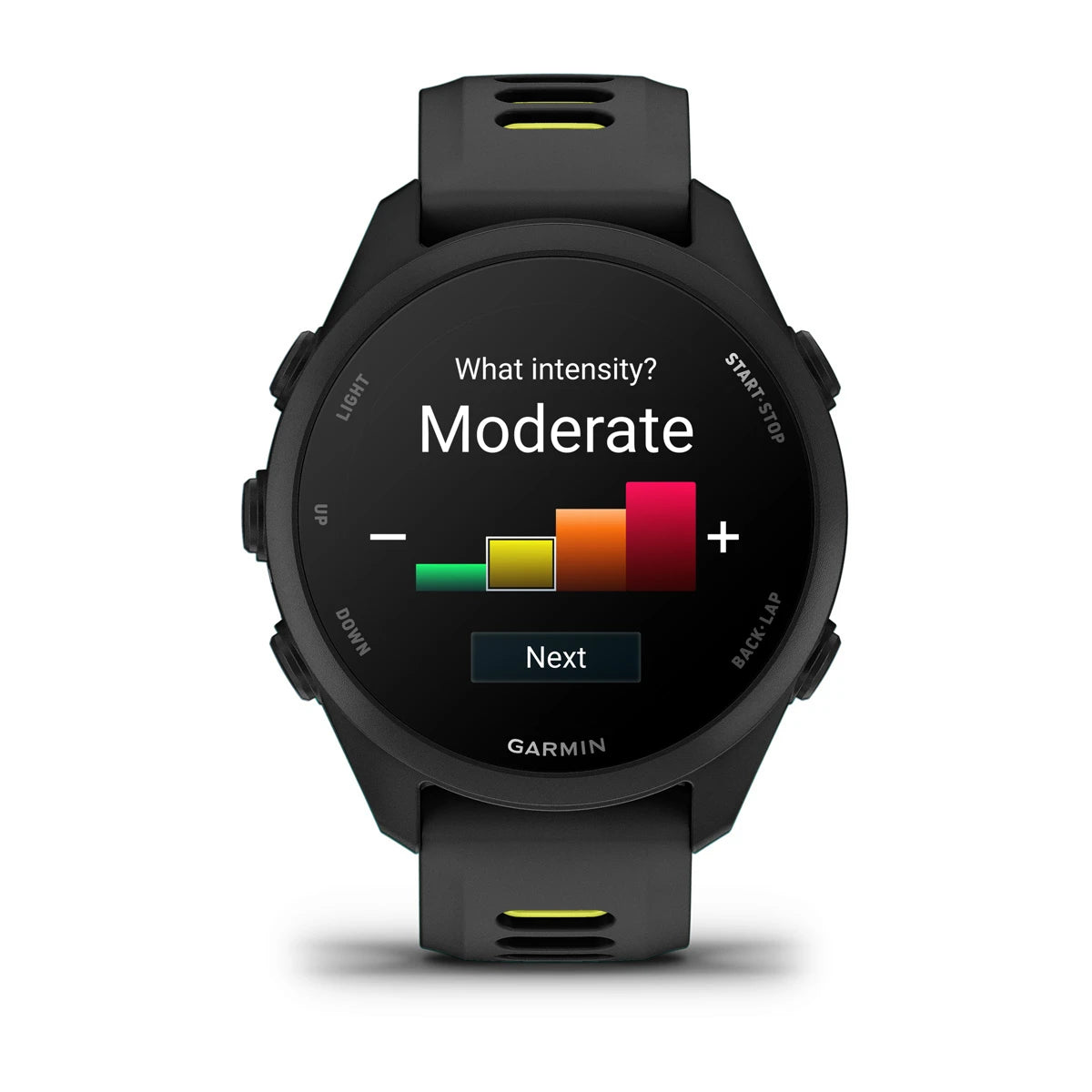 Garmin Forerunner 170 Music - Black with Black/Amp Yellow Band
