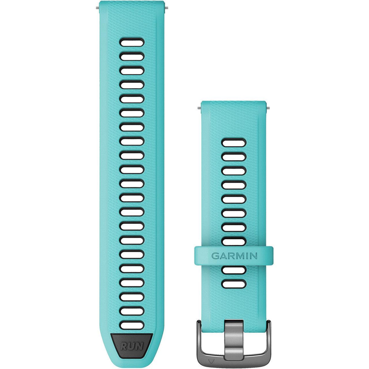 Forerunner Watch Band (22 mm), Aqua/Black with Slate Hardware - Fitness New Zealand