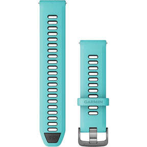 Forerunner Watch Band (22 mm), Aqua/Black with Slate Hardware - Fitness New Zealand