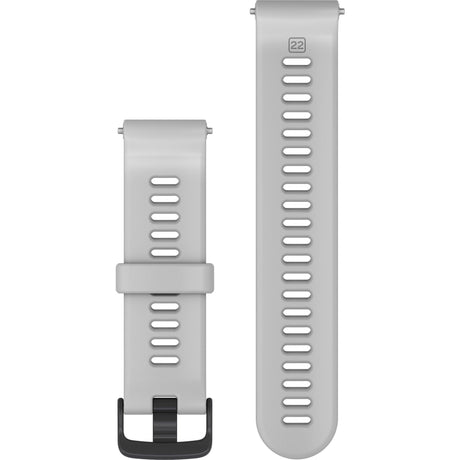 Forerunner Watch Band (22 mm), Whitestone Silicone with Slate Hardware - Fitness New Zealand