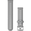 Garmin 18mm Quick Release Band – Powder Grey with Silver Hardware - Fitness New Zealand