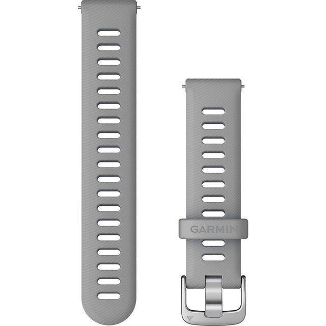 Garmin 18mm Quick Release Band – Powder Grey with Silver Hardware - Fitness New Zealand