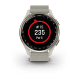 Garmin Approach S50 - Cream Gold Aluminium Bezel with Ivory ComfortFit Nylon Band - Fitness New Zealand