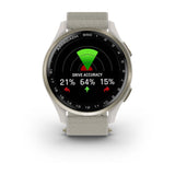 Garmin Approach S50 - Cream Gold Aluminium Bezel with Ivory ComfortFit Nylon Band - Fitness New Zealand