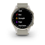 Garmin Approach S50 - Cream Gold Aluminium Bezel with Ivory ComfortFit Nylon Band - Fitness New Zealand