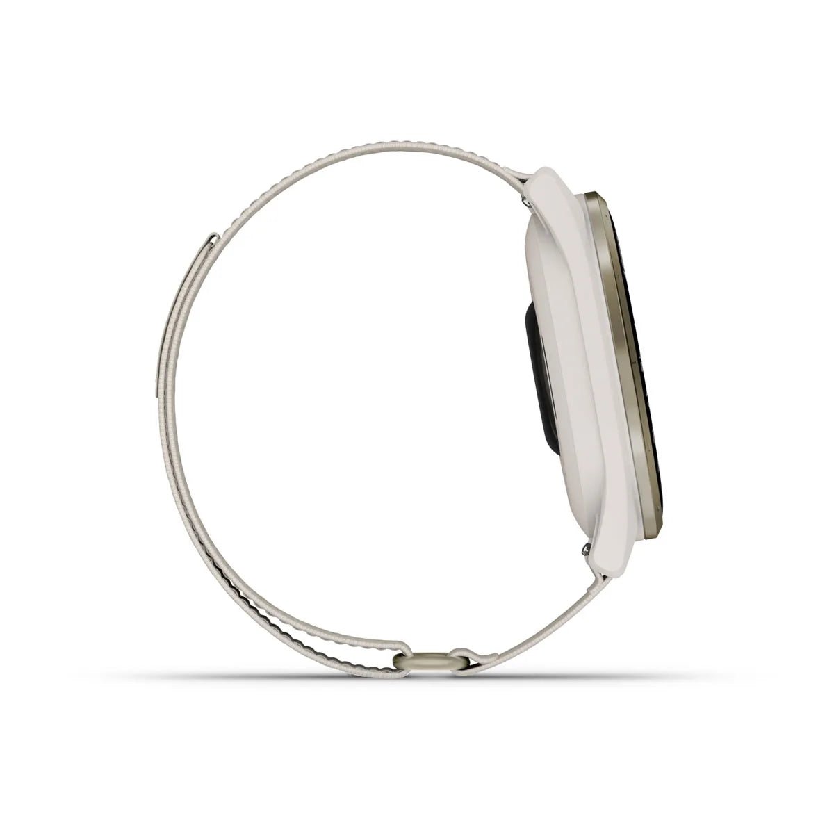 Garmin Approach S50 - Cream Gold Aluminium Bezel with Ivory ComfortFit Nylon Band - Fitness New Zealand
