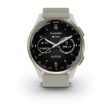 Garmin Approach S50 - Cream Gold Aluminium Bezel with Ivory ComfortFit Nylon Band - Fitness New Zealand