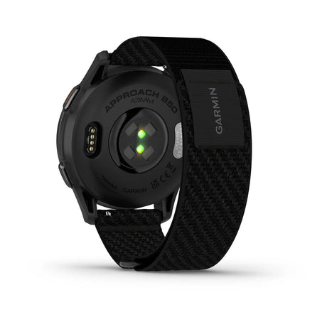 Garmin Approach S50 - Slate Aluminium Bezel with Black ComfortFit Nylon Band - Fitness New Zealand