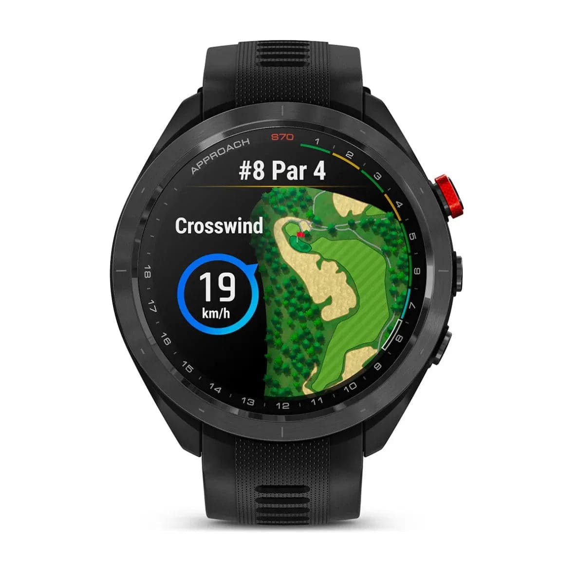 ラウンド用品・アクセサリー GARMIN Approach S70 47mm Black Garmin Approach S70 – 47mm – Black Ceramic Bezel – Fitness New Zealand