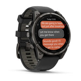 Garmin fenix 8 Pro – 47 mm, AMOLED Sapphire, Carbon Grey DLC Titanium - Fitness New Zealand