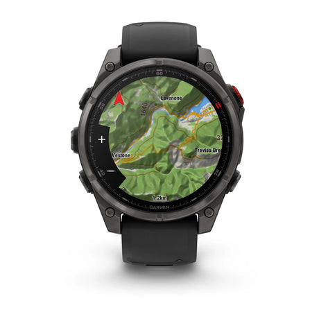 Garmin fenix 8 Pro – 47 mm, AMOLED Sapphire, Carbon Grey DLC Titanium - Fitness New Zealand