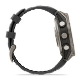 Garmin fenix 8 Pro – 47 mm, AMOLED Sapphire, Titanium with Graphite/Black Silicone Band - Fitness New Zealand