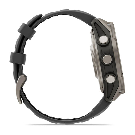 Garmin fenix 8 Pro – 47 mm, AMOLED Sapphire, Titanium with Graphite/Black Silicone Band - Fitness New Zealand