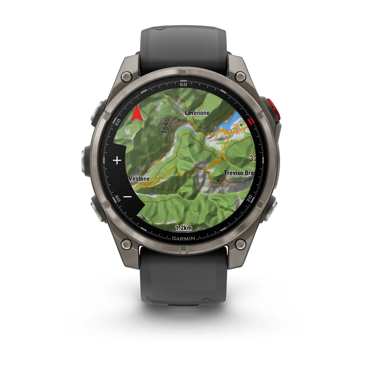 Garmin fenix 8 Pro – 47 mm, AMOLED Sapphire, Titanium with Graphite/Black Silicone Band - Fitness New Zealand