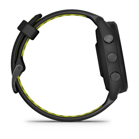 Garmin Forerunner 265S Multisport GPS Smartwatch – Black Bezel and Case with Black/Amp Yellow Silicone Band - Fitness New Zealand