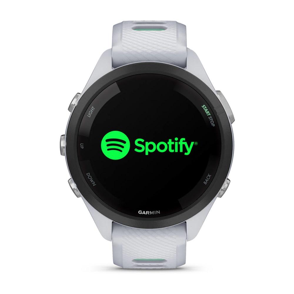 Garmin Forerunner 265S Multisport GPS Smartwatch – Black Bezel with Whitestone/Neo Tropic Silicone Band - Fitness New Zealand