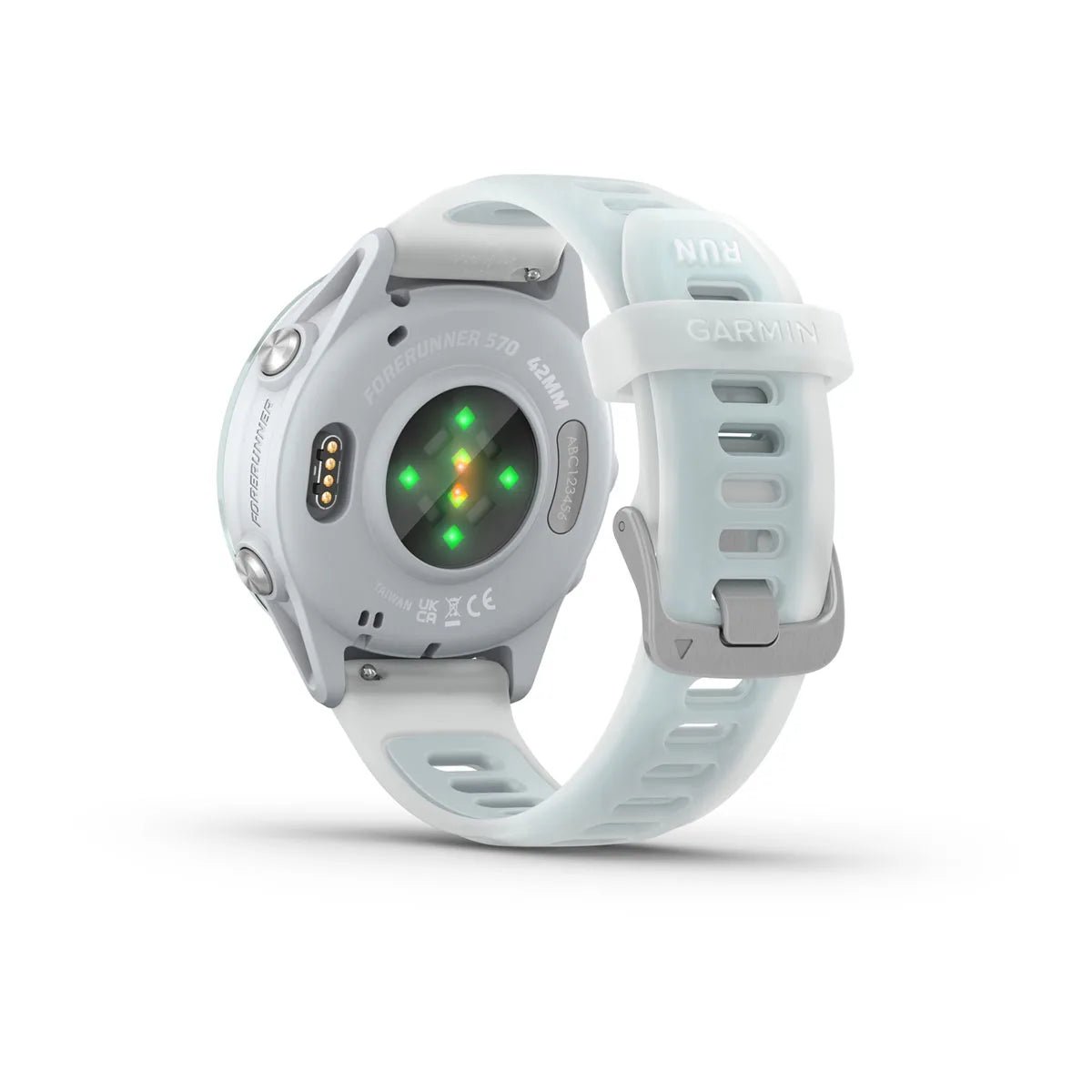 Garmin Forerunner 570 - 42mm Cloud Blue Aluminium with Translucent Whitestone/Cloud Blue Band - Fitness New Zealand
