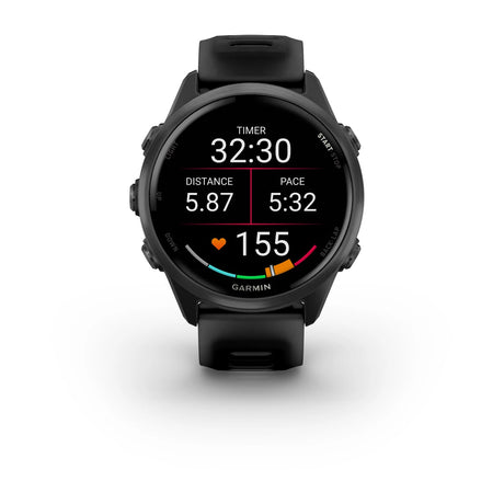 Garmin Forerunner 570 - 42mm Slate Grey Aluminium with Translucent Black/Black Band - Fitness New Zealand