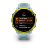 Garmin Forerunner 570 - 47mm - Amp Yellow Aluminum with Translucent Whitestone/Turquoise Band