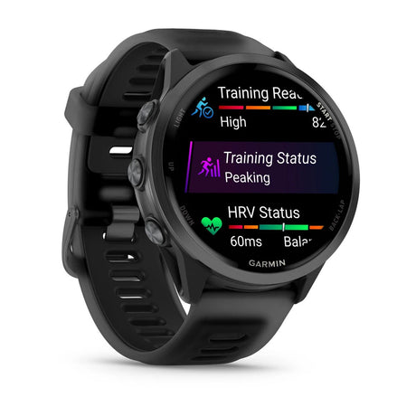 Garmin Forerunner 570 - 47mm - Slate Grey Aluminium with Translucent Black/Black Band - Fitness New Zealand