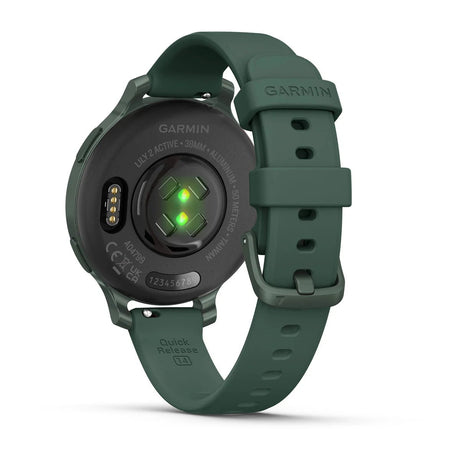 Garmin Lily 2 Active - Jasper Green with Jasper Green Silicone Band - Fitness New Zealand