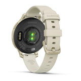 Garmin Lily 2 Active - Lunar Gold with Bone Silicone Band - Fitness New Zealand