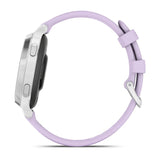 Garmin Lily 2 Active - Silver with Purple Jasmine Silicone Band - Fitness New Zealand
