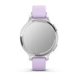Garmin Lily 2 Active - Silver with Purple Jasmine Silicone Band - Fitness New Zealand