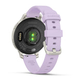 Garmin Lily 2 Active - Silver with Purple Jasmine Silicone Band - Fitness New Zealand