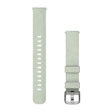 Garmin Lily 2 Band (14 mm) Sage Grey Nylon silicone with Silver Hardware - Fitness New Zealand
