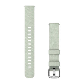 Garmin Lily 2 Band (14 mm) Sage Grey Nylon silicone with Silver Hardware - Fitness New Zealand