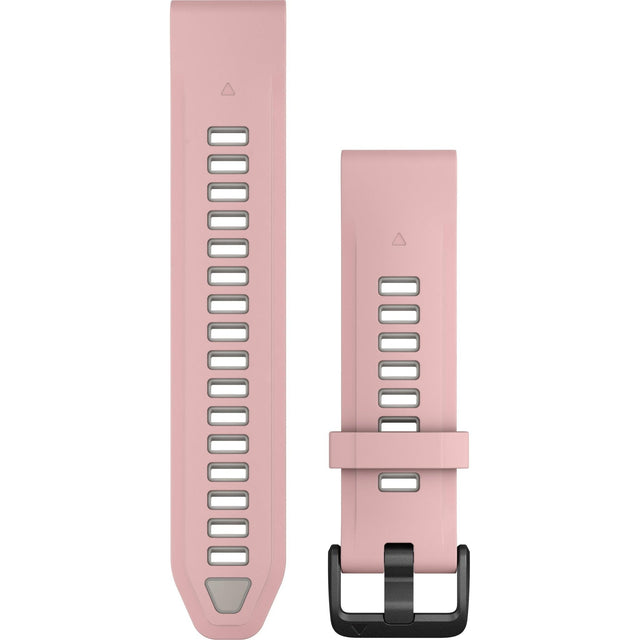 Garmin QuickFit 20 Watch Band, Dust Rose/Fog Grey Silicone - Fitness New Zealand