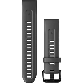 Garmin QuickFit 20mm Watch Band – Graphite Silicone - Fitness New Zealand